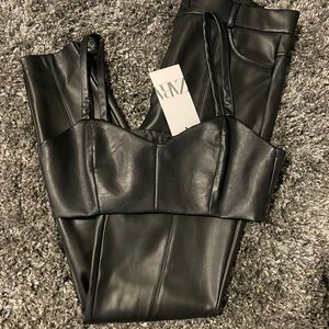 Leather Two Piece Set